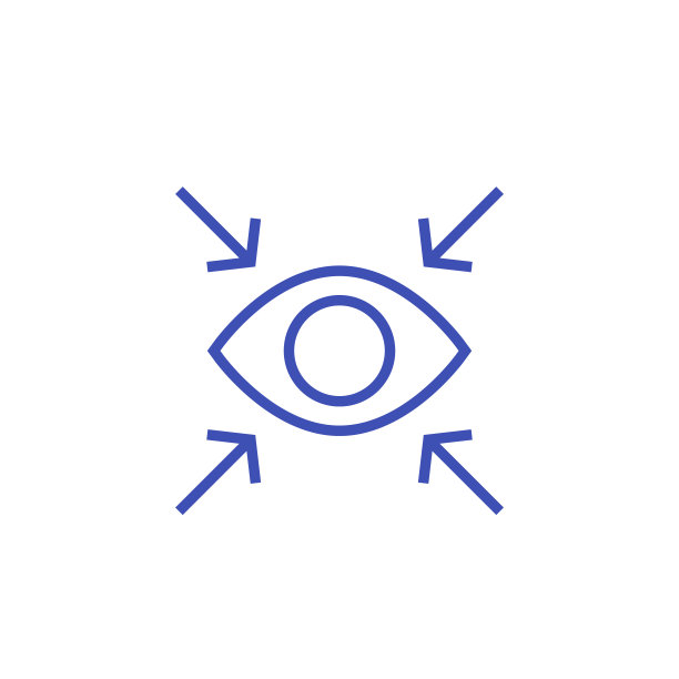 带眼睛的焦点矢量线图标图片下载