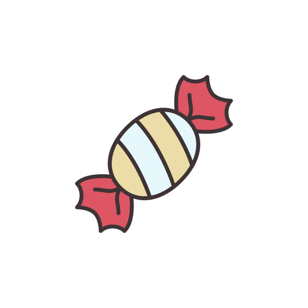 糖果矢量概念彩色创意图标或标志图片下载