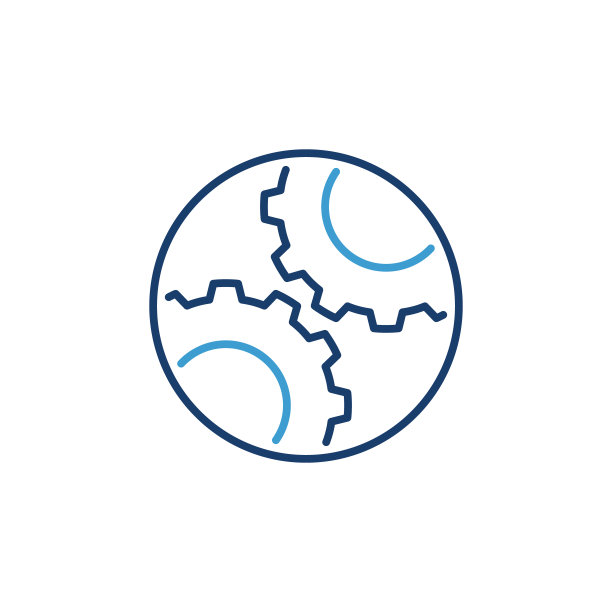 齿轮内圆图标-矢量设置标志图片下载