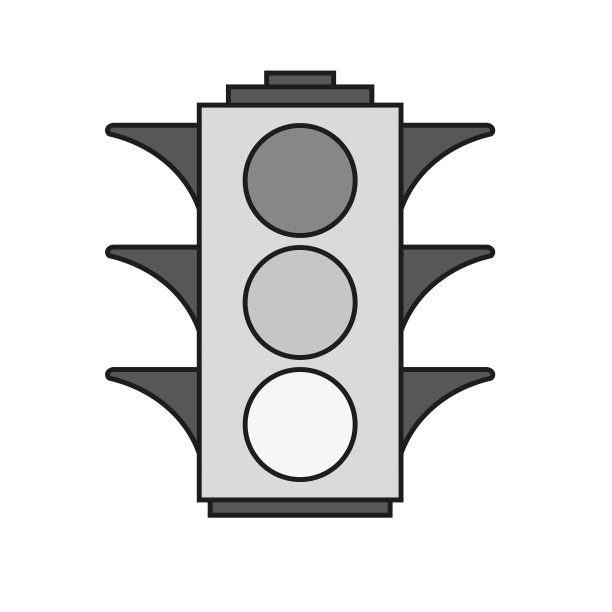 红绿灯图标。路灯。矢量插图。股票的形象。图片下载