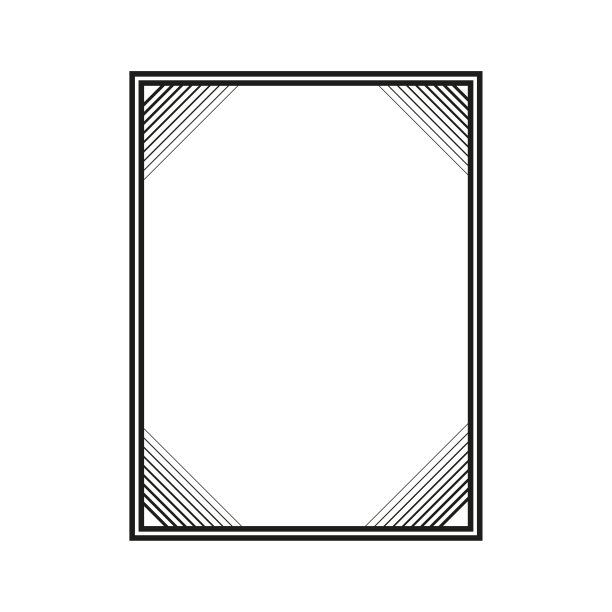 简单的框架装饰设计。设计元素。优雅的装饰。文凭证书模板。矢量插图。股票的形象。图片下载