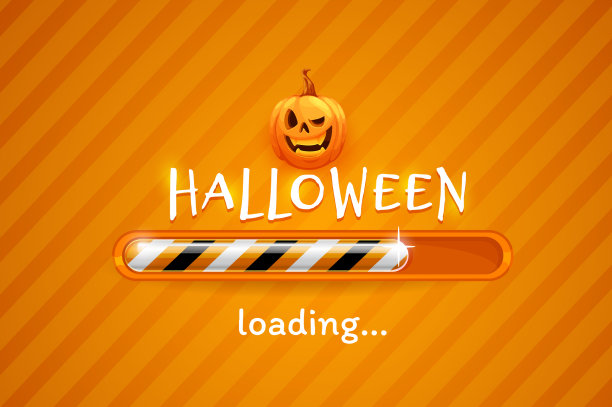 万圣节加载酒吧恐怖节日南瓜图片下载