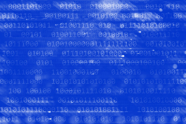 二进制码背景(蓝色)图片下载