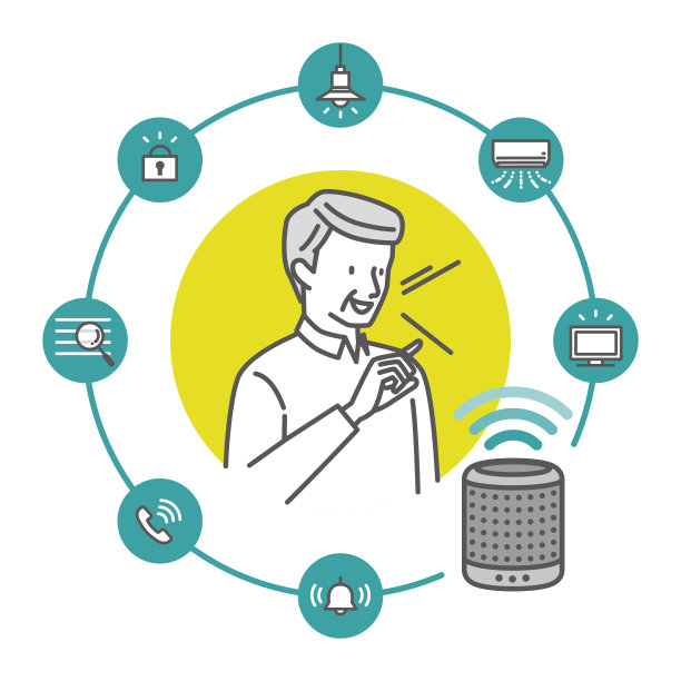 人工智能和老年人:老年人使用智能音箱图片下载