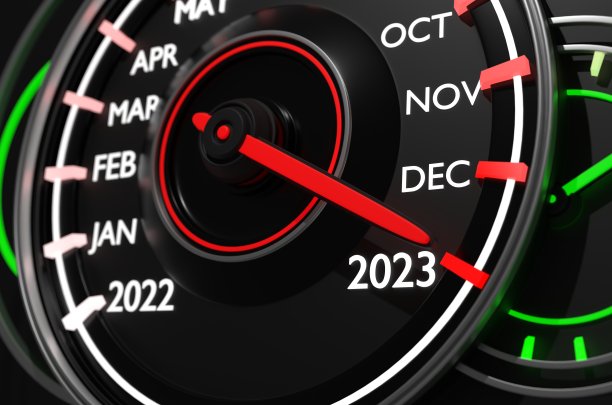 2023年的现代汽车速度计倒计时概念图片下载