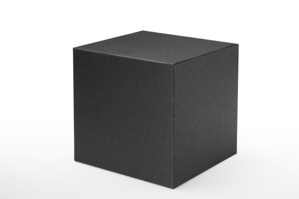 黑盒子在白色背景与剪切路径图片下载