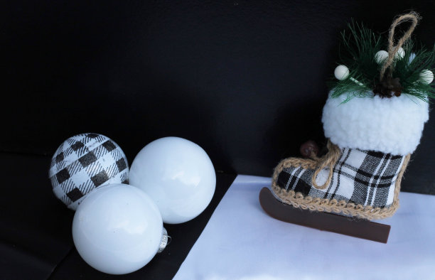 黑白节日装饰图片下载