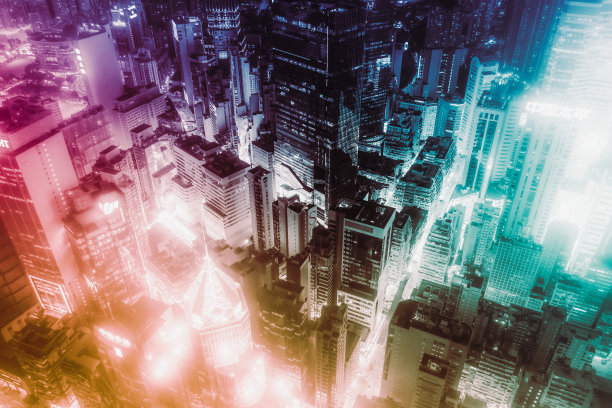 香港城市从无人机图片下载