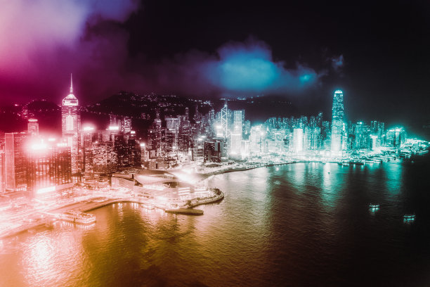 香港城市从无人机图片下载