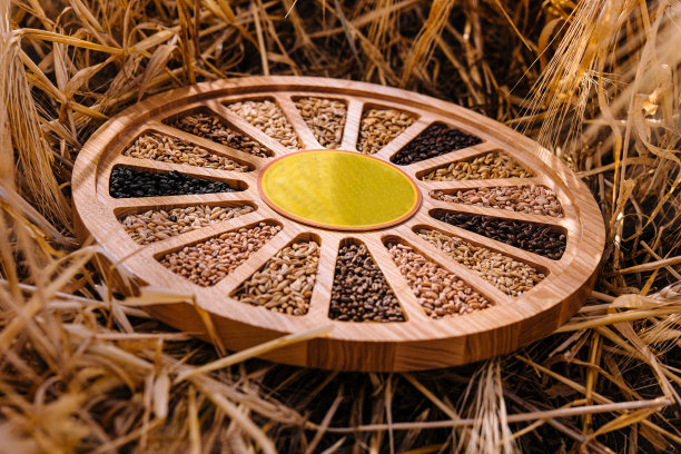 不同类型的谷物有穗图片下载