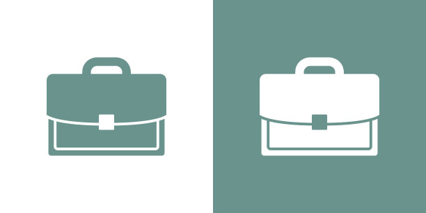 公文包图标集合。图片下载