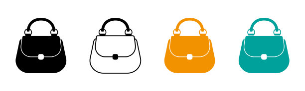 袋里。一个离合器。一位女士的包。矢量图像。图片下载