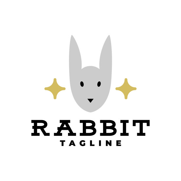 兔子头的插图。适合任何与动物或宠物相关的业务图片下载