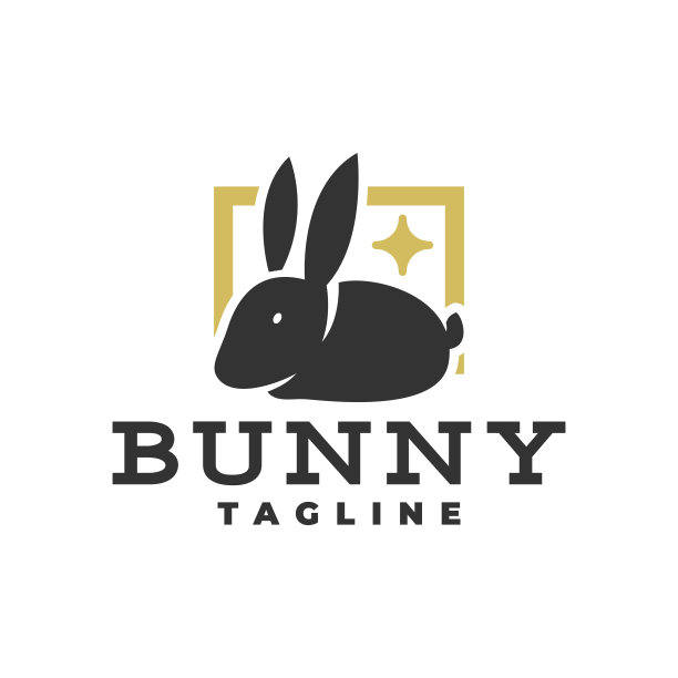 可爱的兔子插画。适合任何与动物或宠物相关的业务图片下载