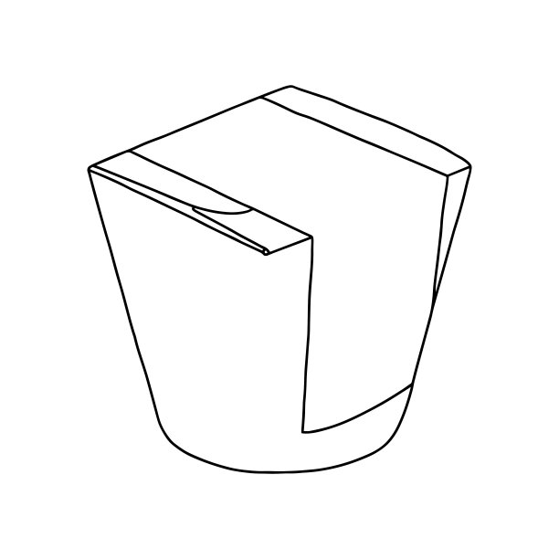 带标签的装食物的纸盒。图片下载