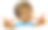 黑人男孩，卡通小孩，小孩指着牌子图片下载