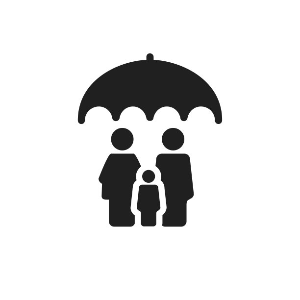 保险图标矢量设计插图图片下载