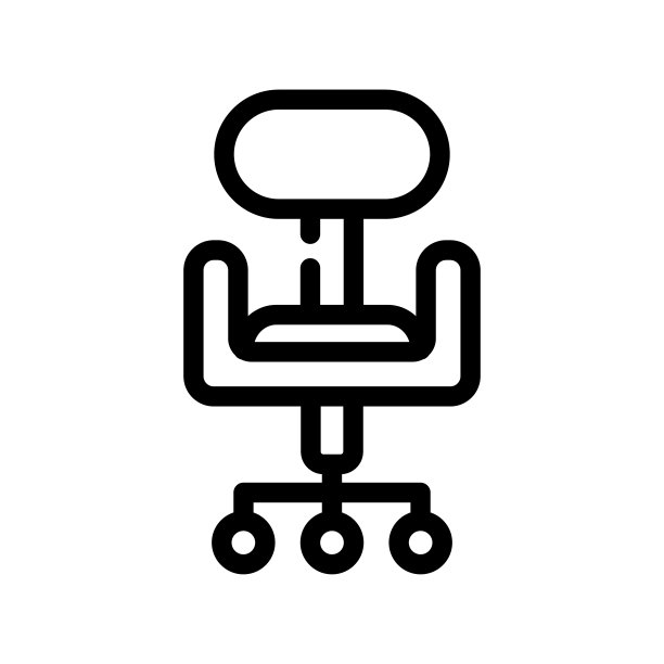 办公椅图标设计模板图片下载