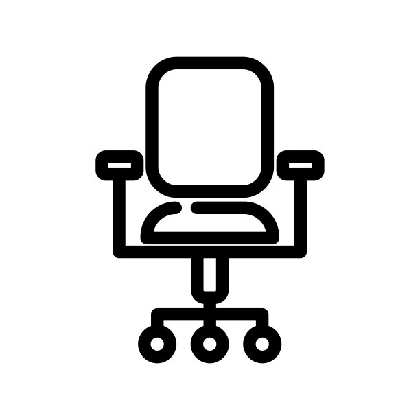 办公椅图标设计模板图片下载