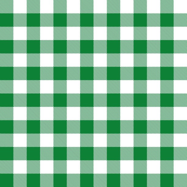 绿色方格图案-矢量无缝质感图片下载