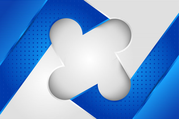 现代抽象几何背景模板设计使用白色、灰色和蓝色渐变颜色图片下载