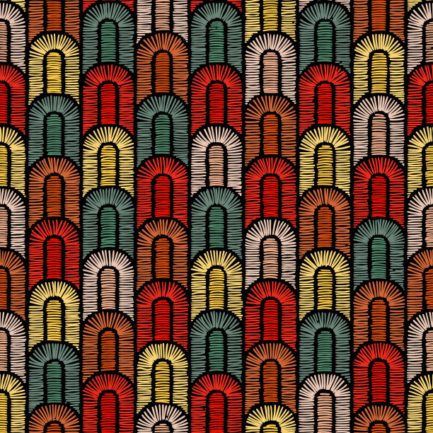 无缝的绣花图案。图片下载