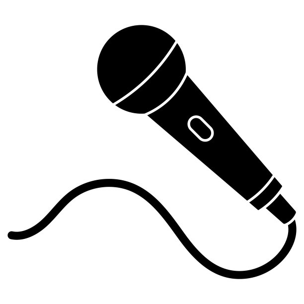 麦克风图标设计模板矢量插图图片下载