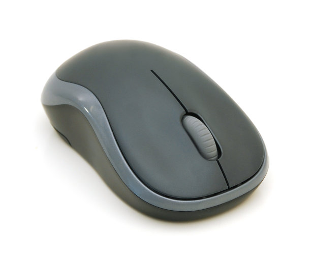 无线电脑鼠标隔离在白色背景图片下载