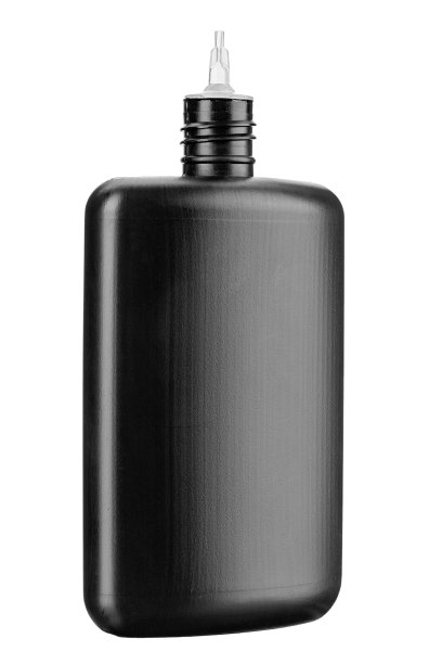 塑料瓶通用润滑油隔离在白色背景。图片下载