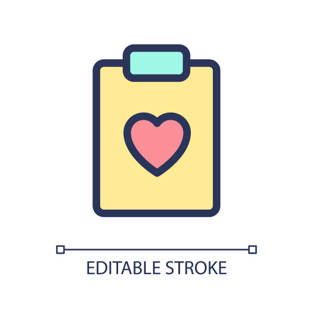 健康记录像素完美的RGB彩色ui图标图片下载