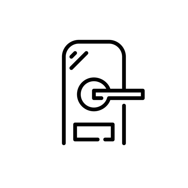 智能锁。安全的智能家居。像素完美，可编辑的笔画图标图片下载