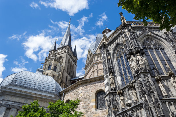 亚琛大教堂的建筑细节图片下载
