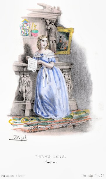 《伦敦的小姐》，J.沃格尔，《所有民族的孩子》，1843年。图片下载