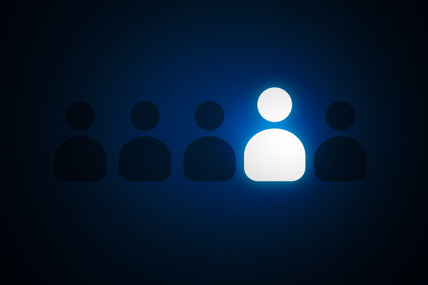 是独特的概念背景与发光的图标周围的黑色形状。光壁纸。智慧在黑暗的形状之间发光图片下载