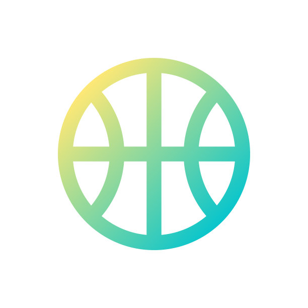 篮球比赛像素完美梯度线性ui图标图片下载