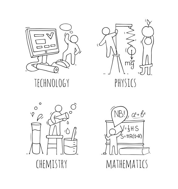 学校用教育设备来装饰图标图片下载