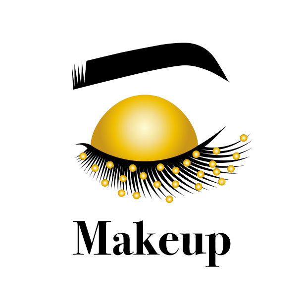 睫毛和眉毛的矢量插图。图片下载