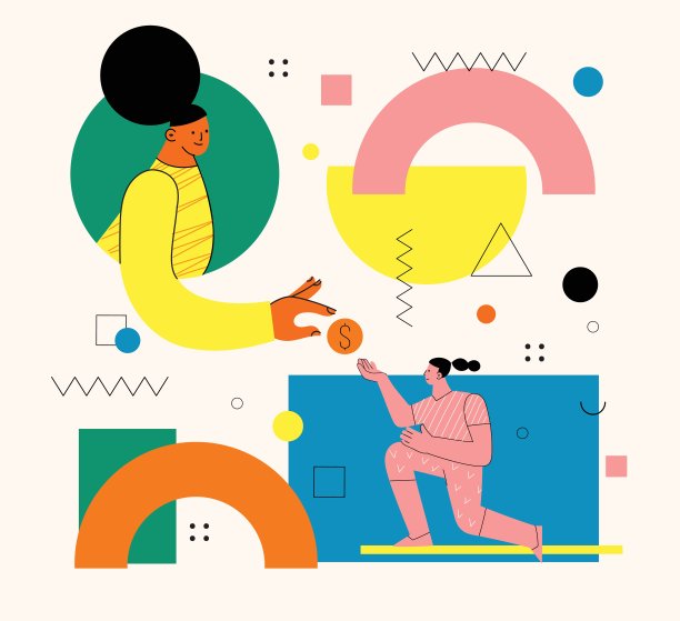 人们通过借记卡，信用卡发送，转移资金，硬币，补充余额，帐户在互联网上。银行服务，成功的非接触式支付交易。图片下载