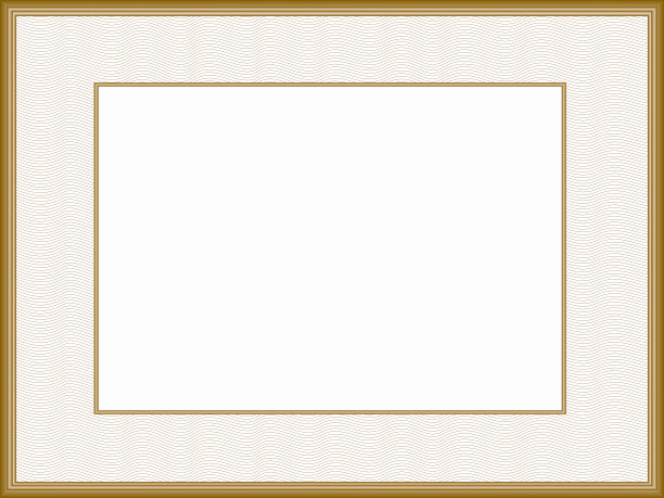 复古的框架设计与通partout。经典边界与断头台线艺术图案。浅棕色的相框。向量抽象模板A4照片书页，证书，文凭。复制空间为白色背景。EPS10插图图片下载