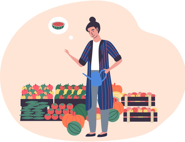 农妇站在装着蔬菜的木箱旁。农工，秋收图片下载