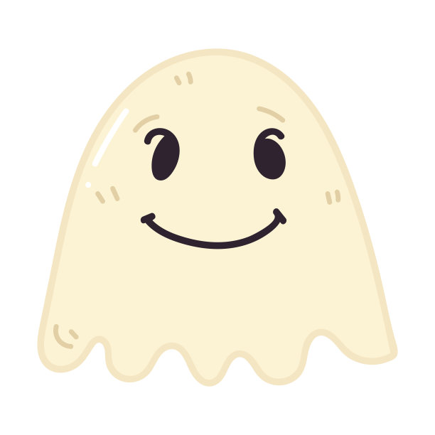 可爱的鬼漫画，矢量插图剪贴画。万圣节，不给糖就捣蛋。图片下载