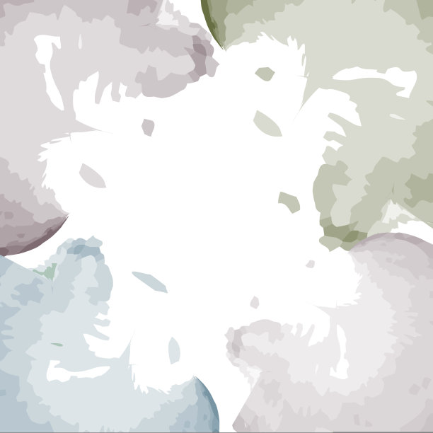 抽象的彩色斑点在时髦的冬季柔和的阴影在水彩的方式。隔离图片下载