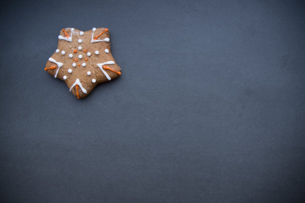 一套不同的自制圣诞饼干孤立的背景图片下载