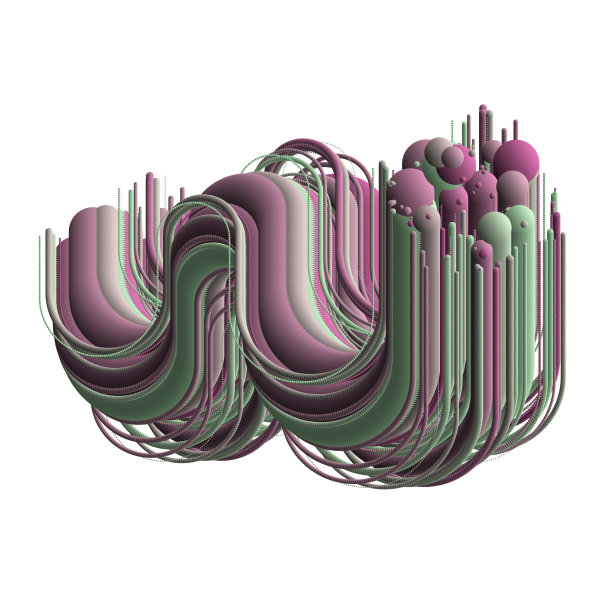 抽象未来多层三维元素隔离图片下载