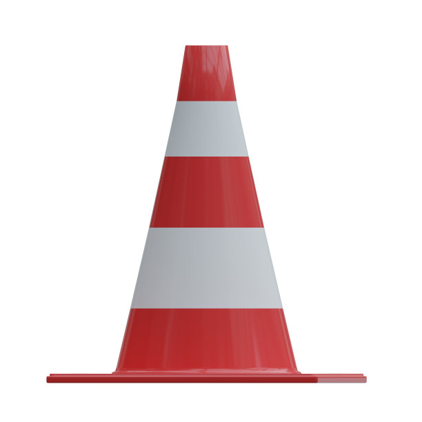 红色交通锥图片下载