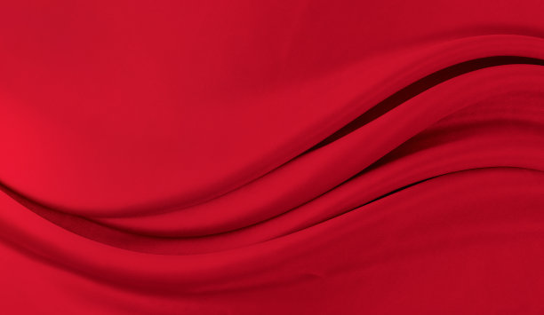 黑色红色缎面深色面料质地奢华闪亮，是抽象丝绸面料背景与图案柔和波浪模糊美丽。图片下载