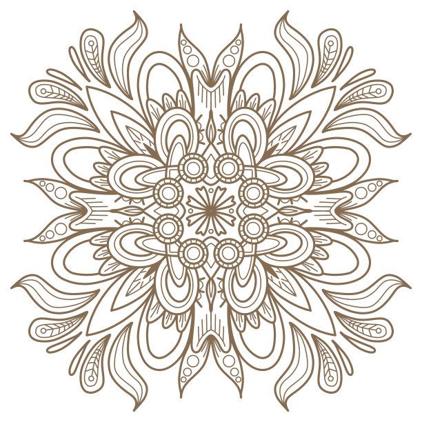 曼荼罗。Cirircular模式。圆装饰模式图片下载