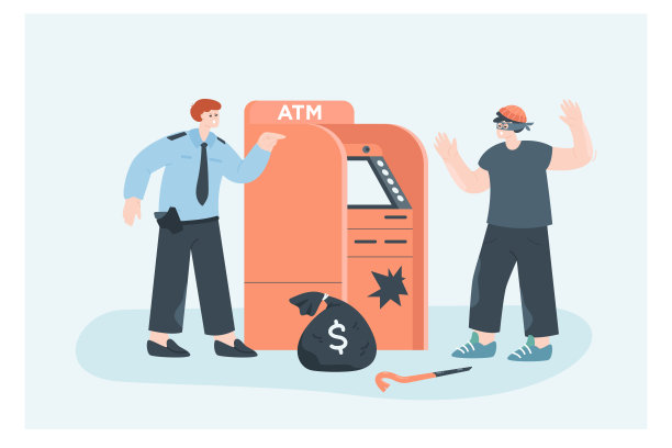 自动柜员机有盗贼攻击的危险图片下载