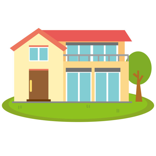 单层两层住宅的插图。图片下载