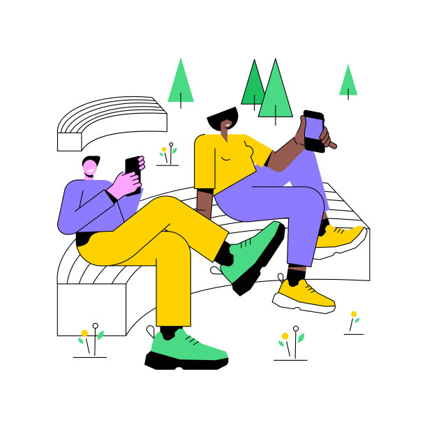 冷不丁坐在长凳上，孤立的卡通矢量插图。图片下载